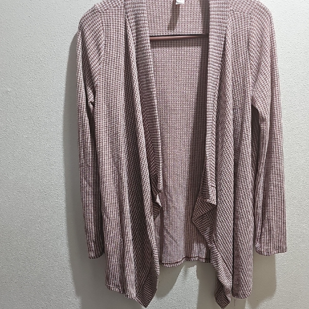 Flamingo Urban Pink Open Front Cardigan